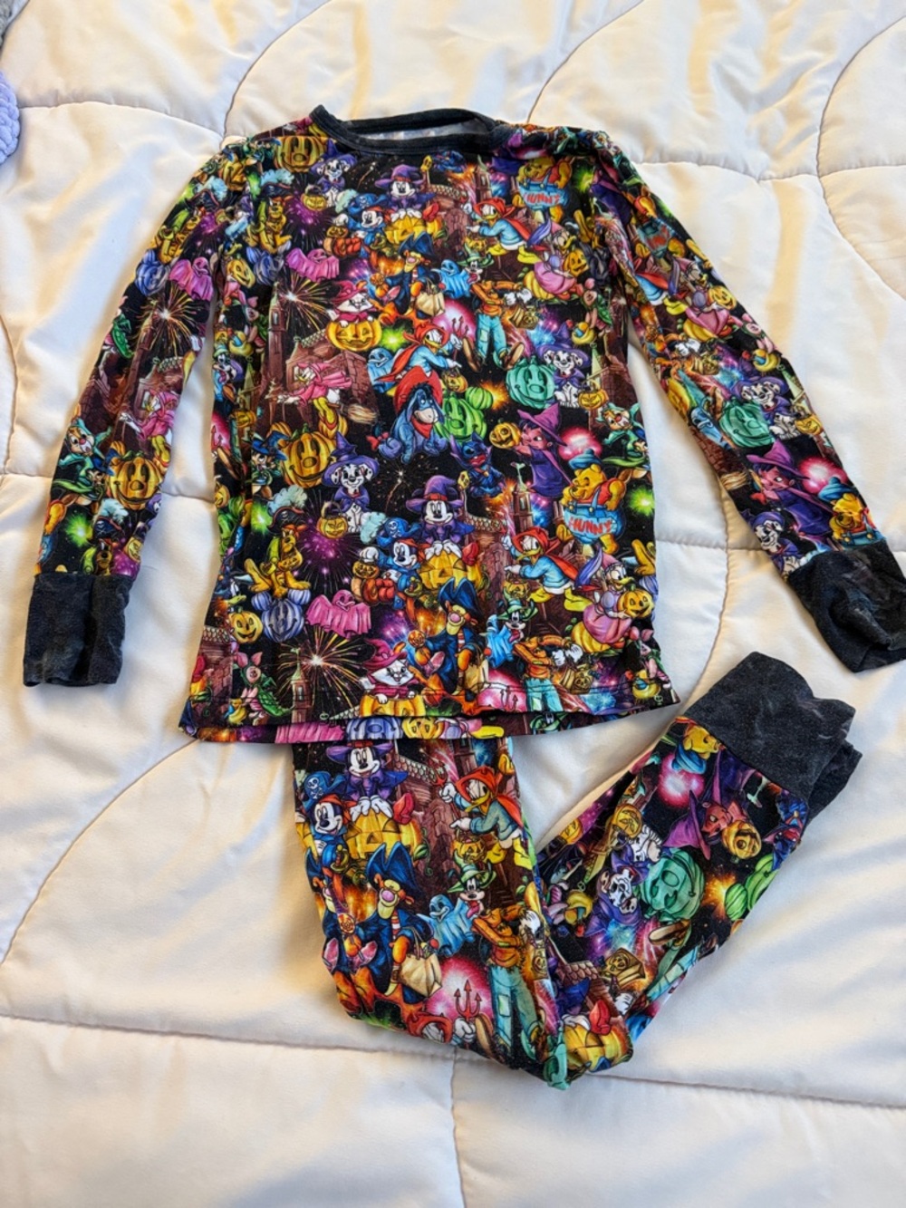 Sugar Swan Bamboo Disney Characters Halloween PJs.